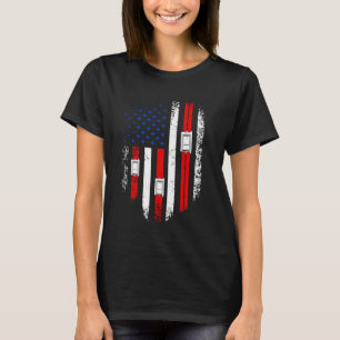 Elevator Repairman USA Flag Mechanic Technician T-Shirt