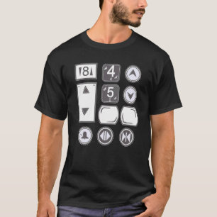Elevators Lift I Elevator Buttons I Elevator Mecha T-Shirt