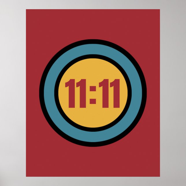 Eleven Eleven 11:11 Angel number Poster (Front)