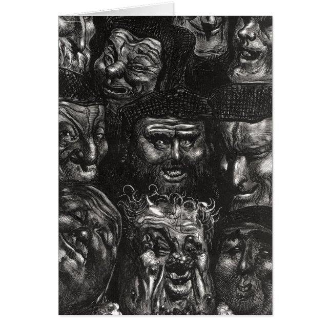 Eleven grotesque faces (Front)