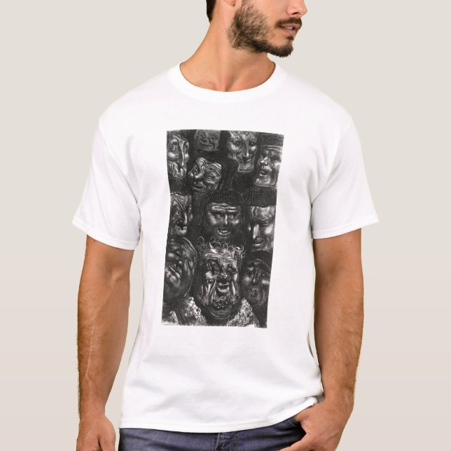 Eleven grotesque faces T-Shirt (Front)