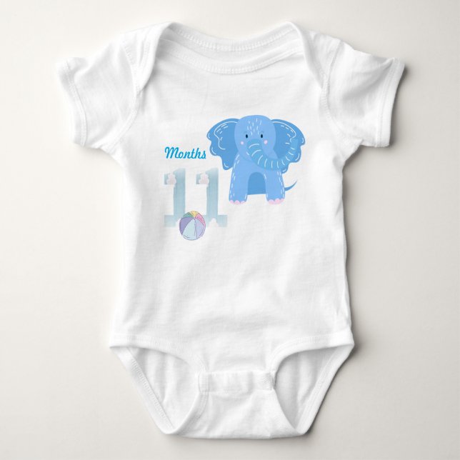 Eleven months baby bodysuit (Front)