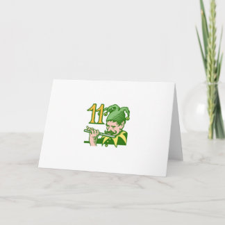 Eleven Pipers Piping Holiday Card