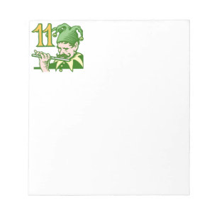 Eleven Pipers Piping Notepad