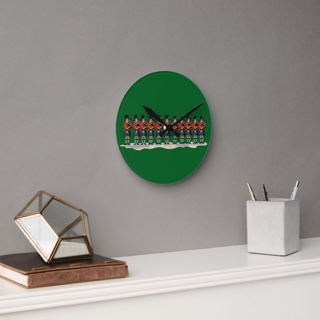 Eleven Pipers The Faithful Apostles Cut-Out 2 Round Clock (Office)