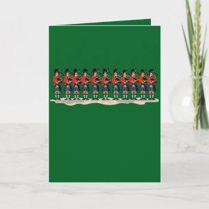 Eleven Pipers The Faithful Apostles Cut-Out 3 Holiday Card