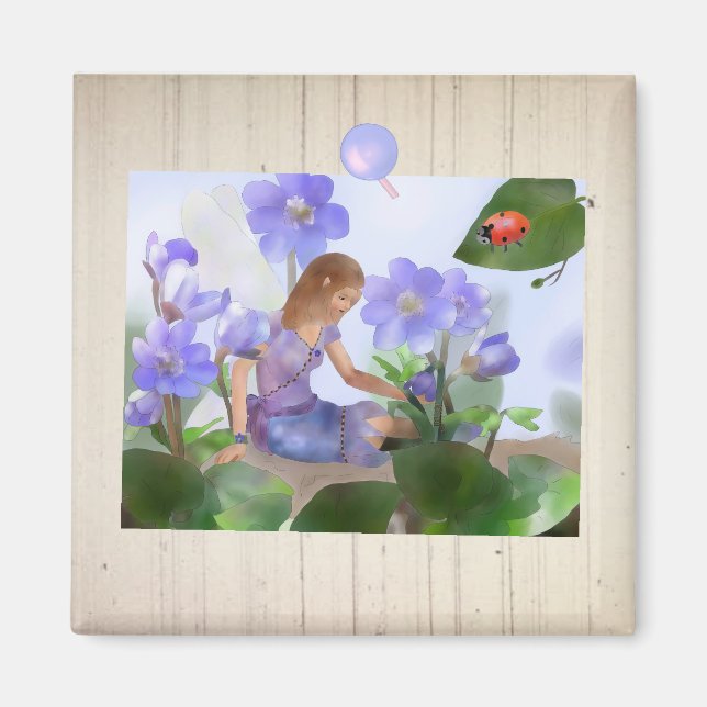 Eleven with liver flowers magnet (Front)