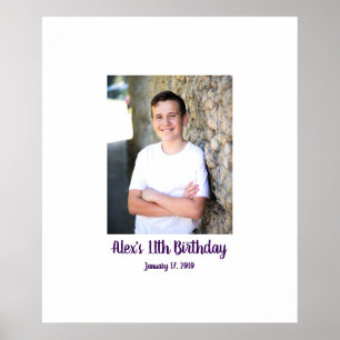 eleventh birthday 11th Sign In Party Board 11