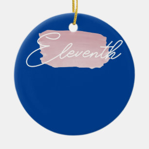 Eleventh Cute High School 11th Grade Teacher Ceramic Ornament