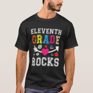 Eleventh Grade Rocks Team Back To School 11th Grad T-Shirt