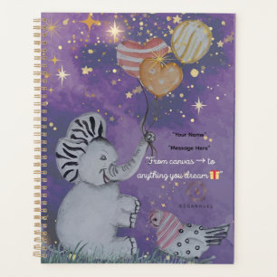 "Eleze Elephant & Polka Hen" Boganhues cover Planner
