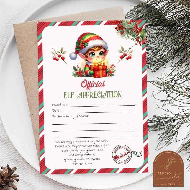 Elf Appreciation Letter Invitation (Creator Uploaded)