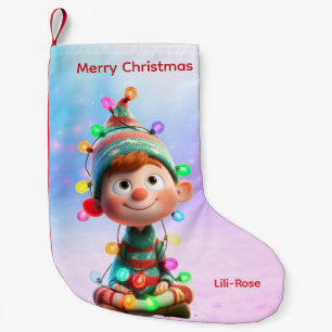 Elf Arrival Christmas Stocking North Pole Magic