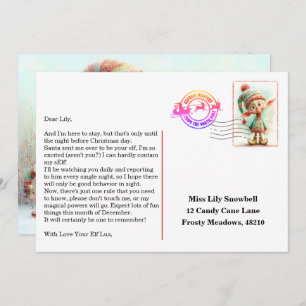 Elf Arrival Letter North Pole Welcome Message Invitation
