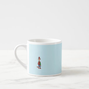 Elf at Attention blue espresso mug