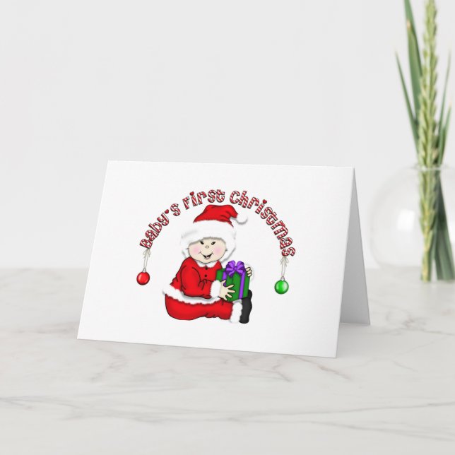 Elf Baby - Asian Tshirts and Gifts Holiday Card (Front)