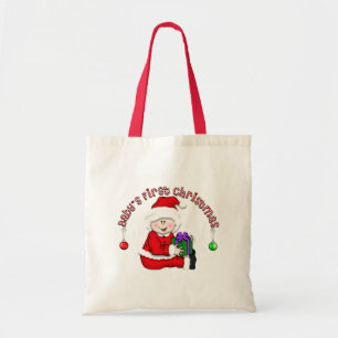 Elf Baby White First Christmas Tshirts and Gifts Tote Bag