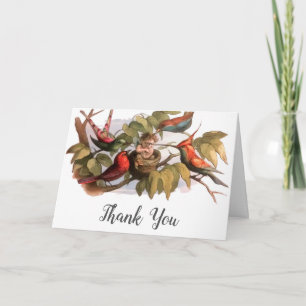 Elf Bird Sprite Pixie Brownie Fairy Tale Thank You Card