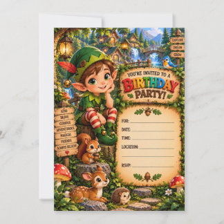 Elf Birthday Party Invitation | Any Age