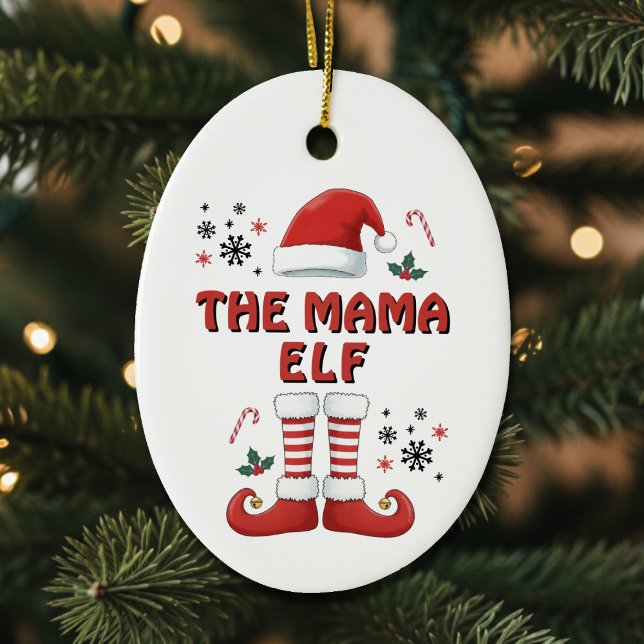 Elf Boots Santa Claus Hat White Christmas Ceramic Ornament (Elf Boots Santa Claus Hat White Christmas Ceramic Ornament
)