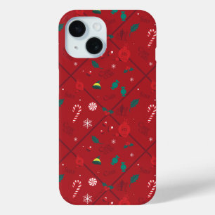 Elf Candy Checker Pattern iPhone 15 Case