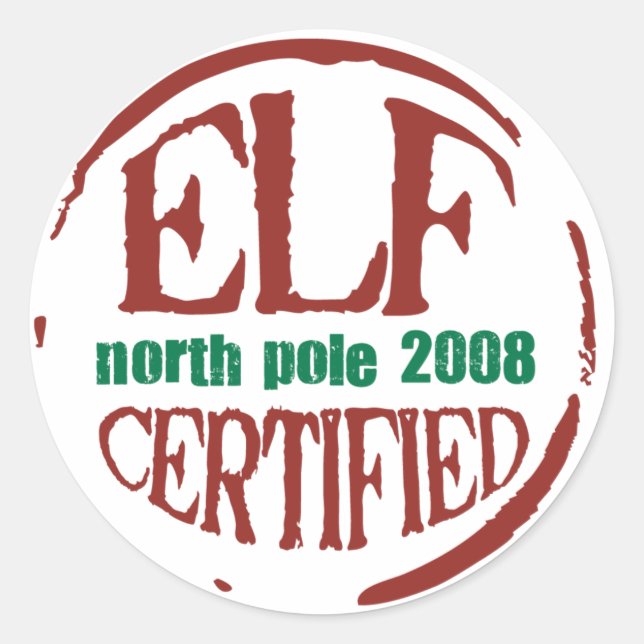elf certified stamp sticker (Front)