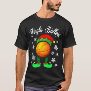 Elf Christmas Basketball Matching Family Group Par T-Shirt
