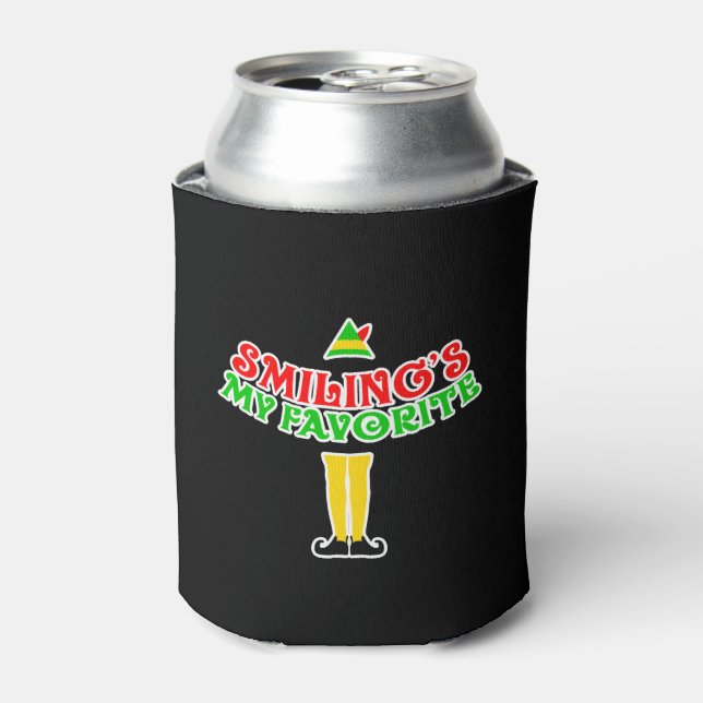 Elf Christmas Gift Idea Can Cooler (Can Front)