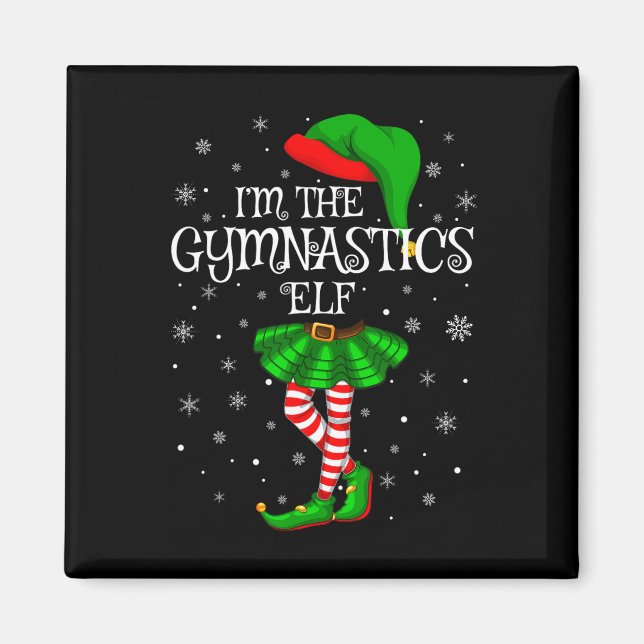Elf Christmas Matching Family Women Girls Elf  Magnet (Front)