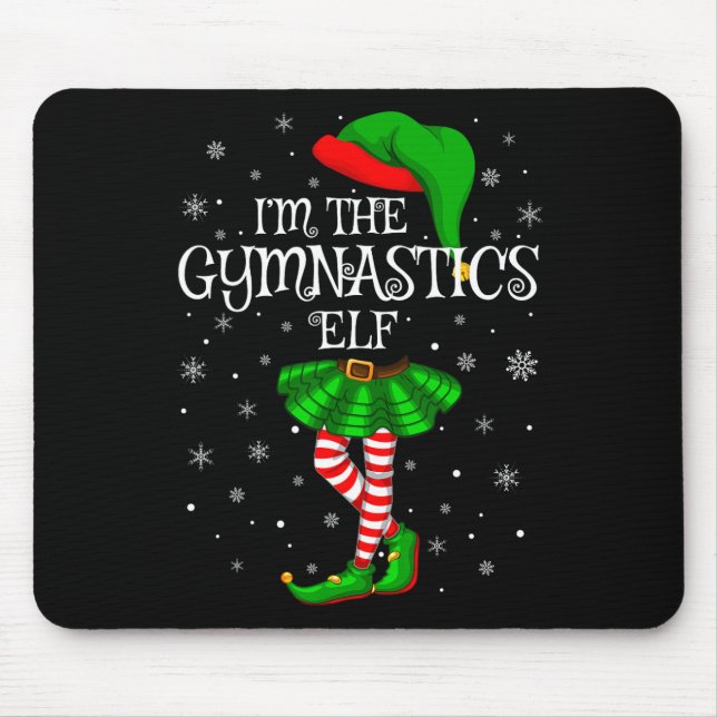Elf Christmas Matching Family Women Girls Elf  Mouse Pad (Front)
