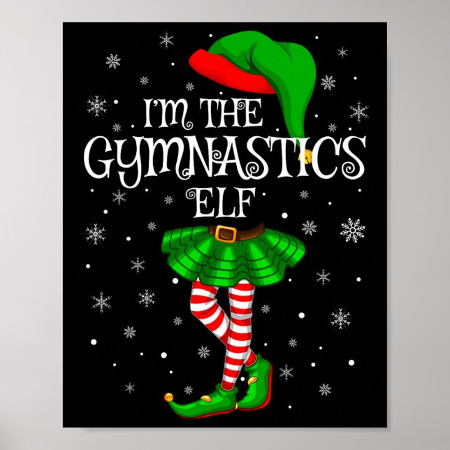 Elf Christmas Matching Family Women Girls Elf  Poster (Front)