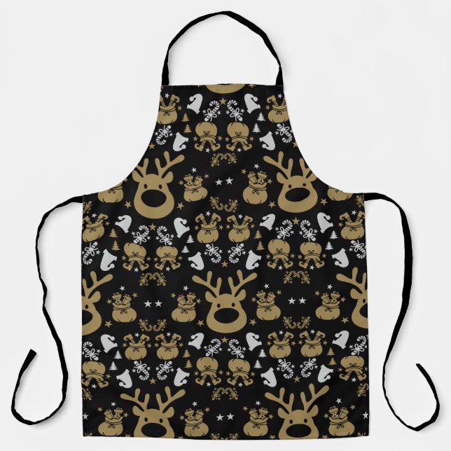 Elf Christmas Wrapping Apron (Front)