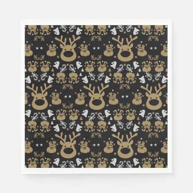 Elf Christmas Wrapping Napkin (Front)