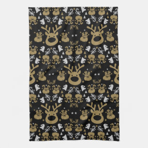Elf Christmas Wrapping Tea Towel