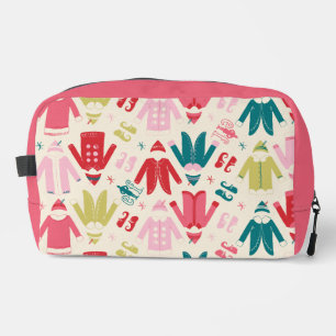 Elf Colourful Coat and Shoes Pattern Dopp Kit