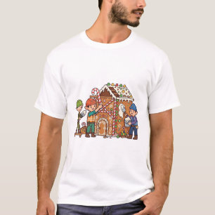 Elf Construction Crew Gingerbread House T-Shirt