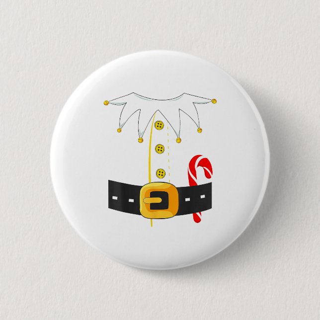 Elf Costume Christmas Holiday Men Women Kids  6 Cm Round Badge (Front)