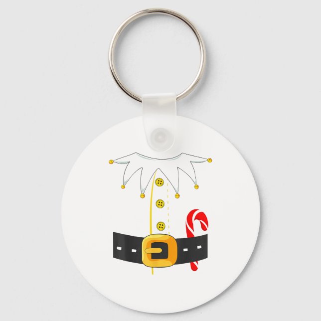 Elf Costume Christmas Holiday Men Women Kids  Key Ring (Front)
