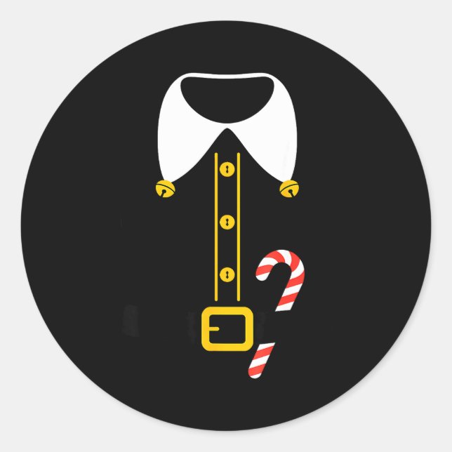 Elf Costume  Classic Round Sticker (Front)