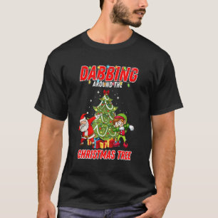 Elf & Dabbing Santa Kids Boys Men Claus Dab Xmas T-Shirt