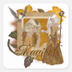 Elf Designs :: Magical by MarloDee Designs Square Sticker