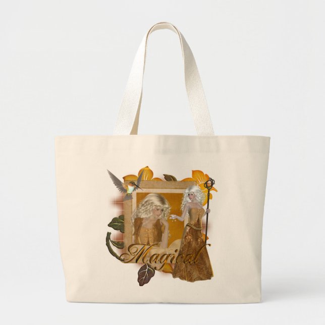 Elf Designs :: Magical by MarloDee Large Tote Bag (Front)