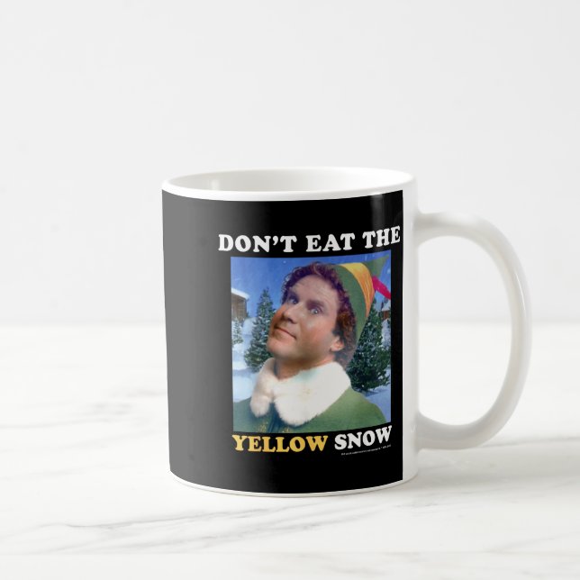 Elf Don't Eat The Yellow Snow  Coffee Mug (Right)