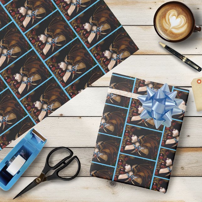 Elf Dragon Butterfly Fantasy Wrapping Paper (Creator Uploaded)