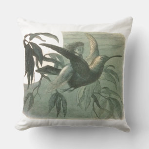 Elf Fairies Elves Moon Night Scene Bird Flying  Cushion
