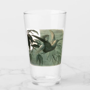 Elf Fairies Elves Moon Night Scene Bird Flying Glass