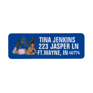 ELF FAIRY GIRL PERSONALIZED RETURN ADDRESS LABELS