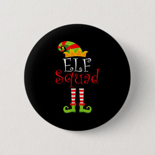 Elf Family Christmas Group Matching Pajamas Xmas E 6 Cm Round Badge