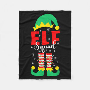 Elf Family Christmas Matching Pajamas Funny Xmas E Fleece Blanket
