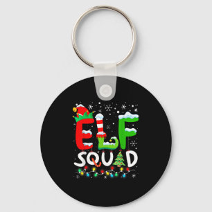 Elf Family Christmas Matching Pajamas Funny Xmas E Key Ring